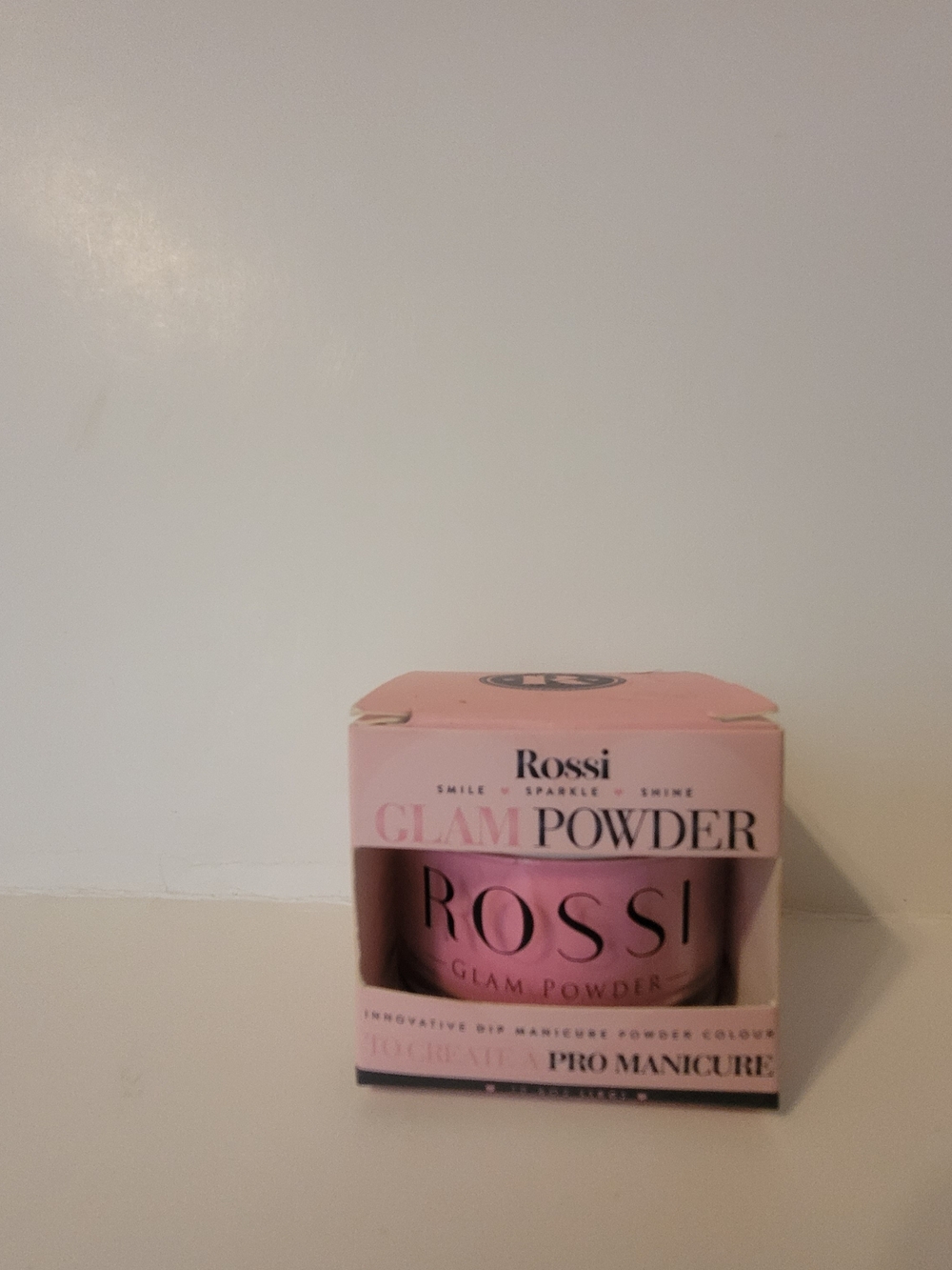 Rossi Glam Powder Dip Manicure Nail Powder Beverly Hills Pink 0.6oz 18g New